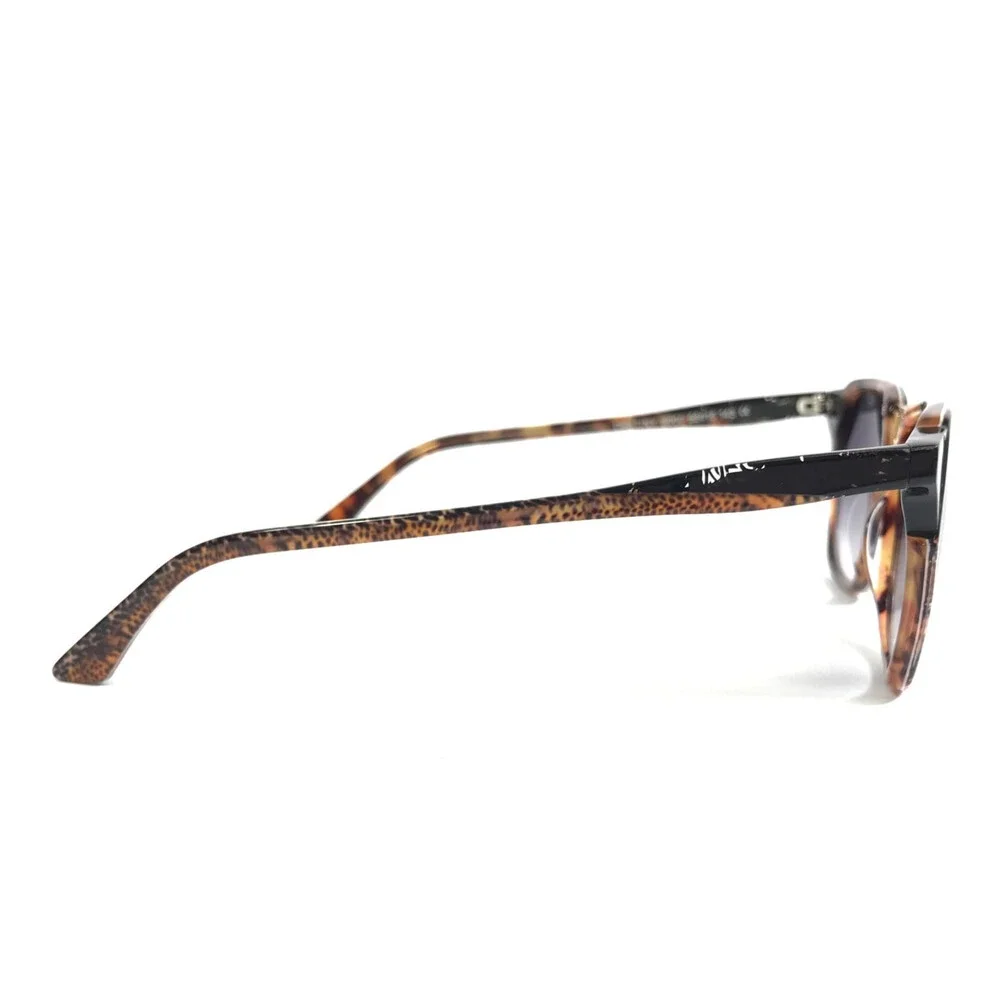 BOZ Sunglasses DESTINY 6000 Black with Orange Tiger Eyes w/ Gray Gradient Lenses